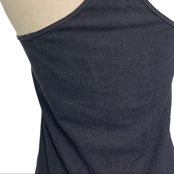 Lululemon Cool Racerback Tank Top Black Lace B192 - Picture 3 of 4